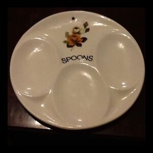 COPY - A vintage Royal Winton triple spoon rest , made in England- collectible-…